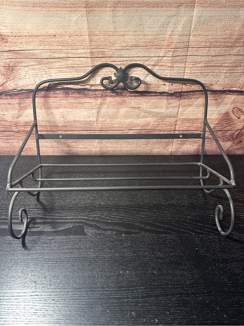 Longaberger Wrought Iron  Collection Utility Wall Shelf For Vanity Basket